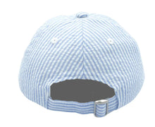 Load image into Gallery viewer, Seersucker Baby Hat (NB-24M)
