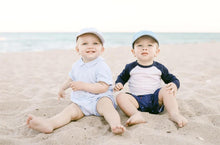 Load image into Gallery viewer, Seersucker Baby Hat (NB-24M)