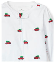 Load image into Gallery viewer, 100% Pima Cotton Holiday Journey Zip Footie Pajama