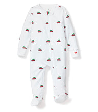 Load image into Gallery viewer, 100% Pima Cotton Holiday Journey Zip Footie Pajama