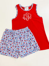Load image into Gallery viewer, Sweet Land Of Liberty Floral Short Set