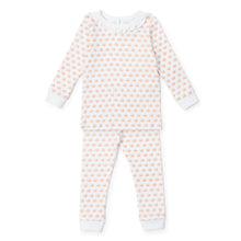 Load image into Gallery viewer, Pumpkin Patch Ruffle Trim Pima Pajamas