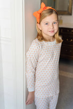 Load image into Gallery viewer, Pumpkin Patch Ruffle Trim Pima Pajamas