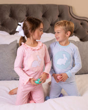 Load image into Gallery viewer, Pink Bunny Applique Ruffle Pajama Pre-Order