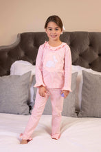 Load image into Gallery viewer, Pink Bunny Applique Ruffle Pajama Pre-Order