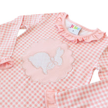 Load image into Gallery viewer, Pink Bunny Applique Ruffle Pajama Pre-Order