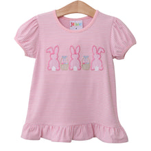 Load image into Gallery viewer, Pink Easter Bunny Trio Applique
