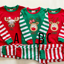 Load image into Gallery viewer, Christmas Red Stripe Pajamas Kids