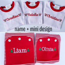 Load image into Gallery viewer, Christmas Red Stripe Pajamas Kids