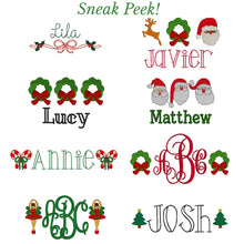 Load image into Gallery viewer, Red Bitty Dot Ruffle Holiday Pajamas lo