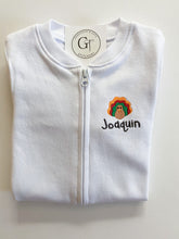 Load image into Gallery viewer, Holiday Zip Footie Pajamas
