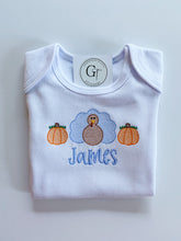 Load image into Gallery viewer, Fall Turkey Boy Holiday Shirt or Onesie