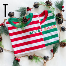 Load image into Gallery viewer, Christmas Red Stripe Pajamas Kids