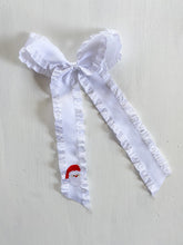 Load image into Gallery viewer, Satin Ruffle Long Tail Bow
