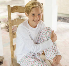 Load image into Gallery viewer, Boys Hangout Pants - Candy Cane Pima Cotton