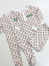 Load image into Gallery viewer, Candy Cane Pima Cotton Two Piece Pajamas