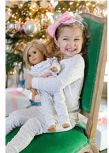 Load image into Gallery viewer, Holiday Wreath Ruffle Pima Cotton Two Piece Pajamas