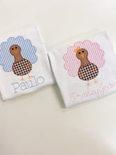 Load image into Gallery viewer, Blue Turkey Applique Tee Or Onesie