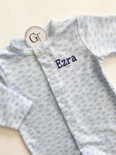 Load image into Gallery viewer, Pima Cotton Sailing Footie Pajamas