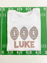 Load image into Gallery viewer, Football Trio Tee Or Onesie