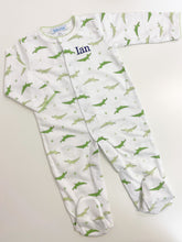Load image into Gallery viewer, Pima Cotton Gators Footie Pajamas