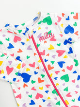 Load image into Gallery viewer, I Heart You Zip Footie