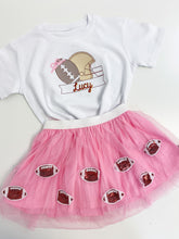 Load image into Gallery viewer, Football Helmet Bow Tee Or Onesie