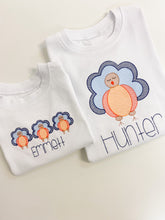 Load image into Gallery viewer, Blue Turkey Trio Tee Or Onesie