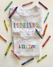 Load image into Gallery viewer, Crayon Letters Tee - NEW!