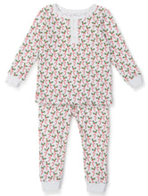 Load image into Gallery viewer, Candy Cane Pima Cotton Two Piece Pajamas