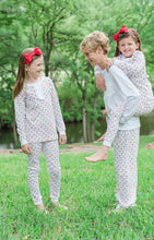 Load image into Gallery viewer, Boys Hangout Pants - Candy Cane Pima Cotton