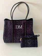 Load image into Gallery viewer, Black Leopard Tote