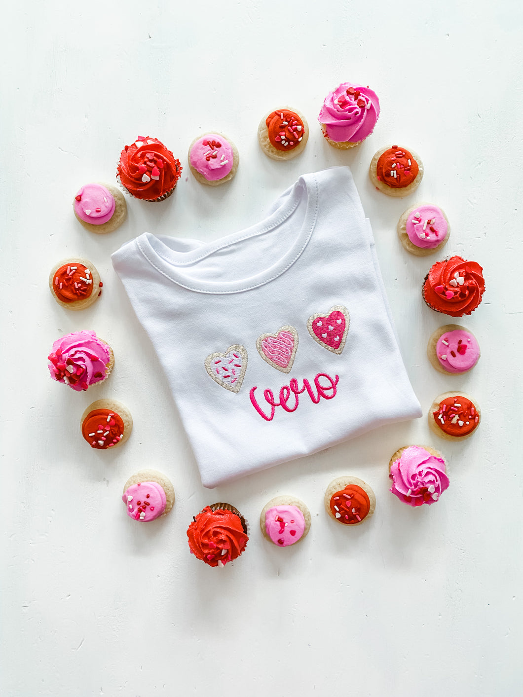 Valentine Cookie Trio Shirt or Onesie