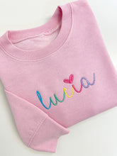 Load image into Gallery viewer, Rainbow Heart Crewneck Sweatshirt