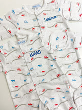 Load image into Gallery viewer, Pima Cotton Cars Footie Pajamas