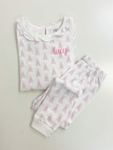 Load image into Gallery viewer, Pink Bunny Pima Cotton Pajamas