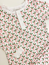 Load image into Gallery viewer, Candy Cane Pima Cotton Two Piece Pajamas