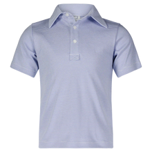 Load image into Gallery viewer, Griffin Polo - Blue & White Stripe