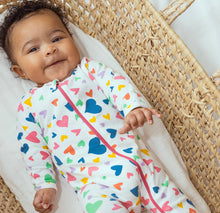 Load image into Gallery viewer, I Heart You Zip Footie