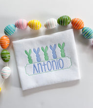 Load image into Gallery viewer, Easter Rabbit Tee (Blue and Green)