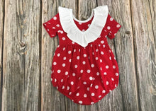 Load image into Gallery viewer, Red Dot Romper