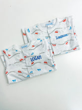 Load image into Gallery viewer, Pima Cotton Cars Footie Pajamas