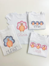 Load image into Gallery viewer, Blue Turkey Trio Tee Or Onesie
