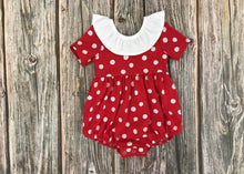 Load image into Gallery viewer, Red Dot Romper