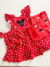 Load image into Gallery viewer, Red Dot Twirl Dress