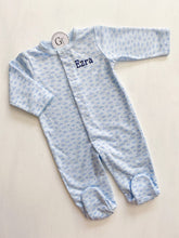 Load image into Gallery viewer, Pima Cotton Sailing Footie Pajamas