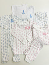 Load image into Gallery viewer, Pink Bunny Pima Cotton Pajamas