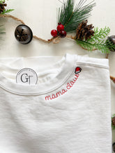 Load image into Gallery viewer, Mama Claus White Crewneck Sweatshirt