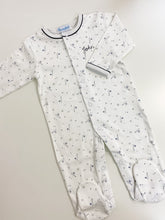 Load image into Gallery viewer, Pima Cotton Baseball Footie Pajamas