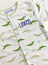 Load image into Gallery viewer, Pima Cotton Gators Footie Pajamas